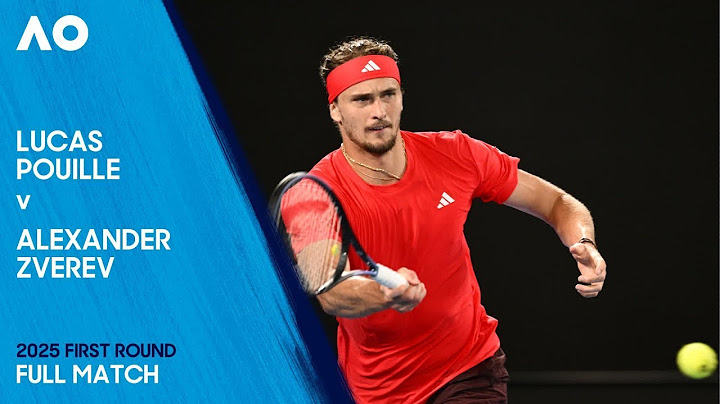 Lucas Pouille v Alexander Zverev Full Match | Australian Open 2025 First Round