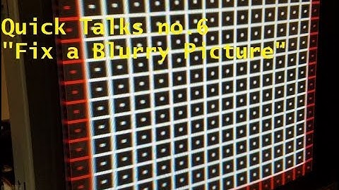 Sony PVM BVM CRT repair a blurry screen