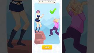 Brain Rush Save Girl For Bad Man viralshort gaming brain brainrush cartoon fact games