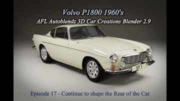 Blender Tutorial Car Modelling of a Volvo P1800 Ep 17 Refining Mesh