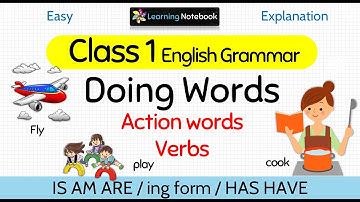 Class 1 Doing Words | Grade 1 Action Words | Class 1 Verbs