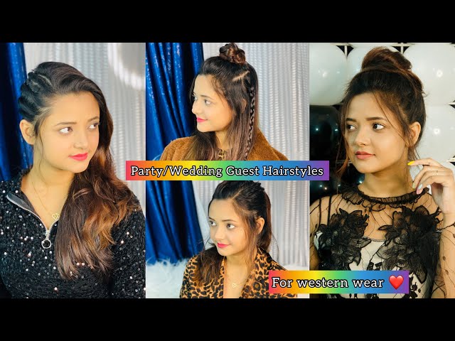 Beautiful front hairstyle for western dresses | avika gor hairstyle |  hairstyle for girls - YouTube