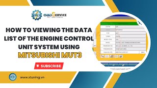 How to Viewing the Data List of the Engine Control Unit System Using Mitsubishi MUT3 | OBDService screenshot 5