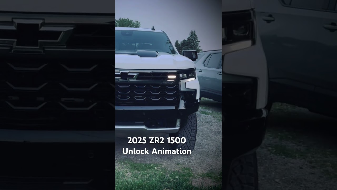 2025 Chevrolet Silverado 1500 ZR2 - 3.0L LZ0 Duramax - Headlight Unlock Animation