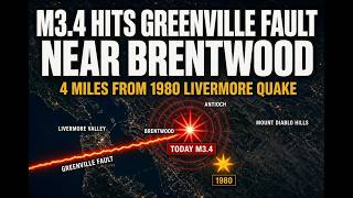 M3.4 Hits Greenville Fault Near Brentwood: 4 Miles From 1980 Livermore Quake
M3.4 earthquake hit 9 km SW of Brentwood, CA on Sept 12, 2026 on the Greenville Fault—just 4.6 km from the 1980 Livermore quake. Location, mechanism, odds of a larger shock.
Inquiries
Follow me on Twitter Now Called X
Twitter - https://twitter.com/Lucky_finds
Follow me on Substack
https://marygreeley.substack.com
PayPay Donation link
https://www.paypal.com/donate/?hosted_button_id=MRY4V9YEBVHCL
Buy Me A Coffee link
https://bmc.link/marygreele1
My Patreon Web Site https://www.patreon.com/user?u=3969921
Sept. 12, 2026
#Earthquake #BrentwoodCA #Livermore #GreenvilleFault #CaliforniaEarthquake #BayAreaEarthquake #EastBay #ContraCosta #AntiochCA #USGS #M34 #Seismic #FaultLine #LivermoreValley #ConcordFault #MountDiablo #BreakingNews #NaturalDisaster #MaryGreeleyNews M3.4 Hits Greenville Fault Near Brentwood: 4 Miles From 1980 Livermore Quake