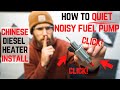 Diesel Heater Fuel Pump: How to QUIET a Noisy Fuel Pump