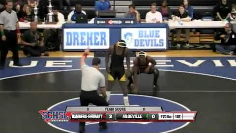 170 lbs Class 1A Match from the SCHSL Wrestling Du...