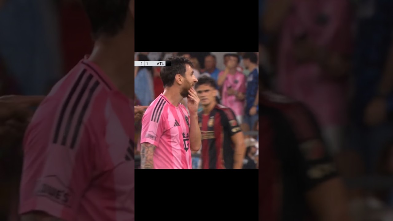 WATCH: Messi Unluky Moments vs Atlanata. #shorts #shortvideo #messi #mls #intermiami