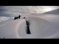GoPro: Snowmobile falls into bottomless crevasse