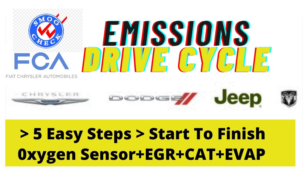 Chrysler Emission Drive Cycle Smog Test▶️Dodge, Jeep, Ram Oxygen, CAT,  EVAP, EGR Monitor Readiness - YouTube