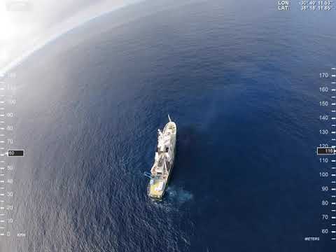Flightwave edge testing at sea. Stabilised, with gps data.