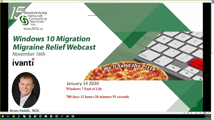 NCSi Training Webcast - Ivanti: Windows 10 Migration - Demo of Ivanti Endpoint Management Solution