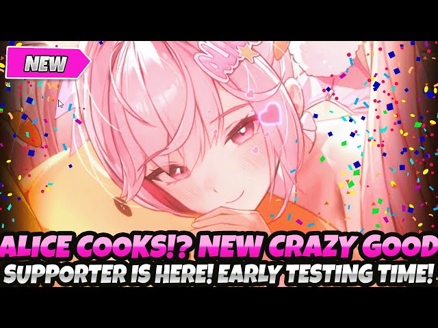 *ALICE ABSOLUTELY COOKS!?* NEW CRAZY GOOD SUPPORTER!? EARLY TESTING SHOWCASE! (Nikke Goddess Victory class=