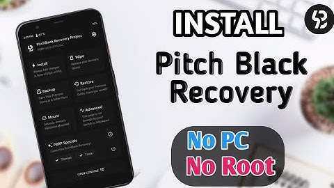 Install Pitch Black Recovery Without Pc And Root || Install Custom Recovery || 2021 Latest Method ||