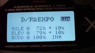 Dx6i Complete setup for Trex 550e Pro DFC