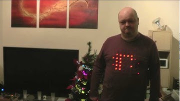 LED shirt scrolling seasonal message