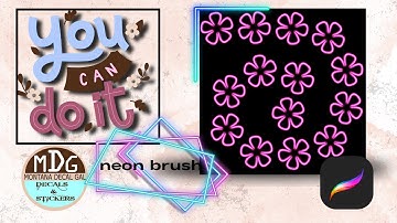 How to Make a Neon Brush in Procreate Digital Art App