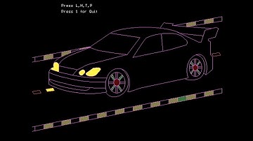 3D Car Animation | C++ Program | Turbo C++