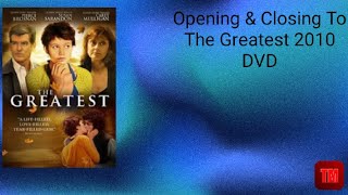 Opening & Closing To The Greatest 2010 Dvd