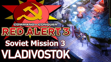 Red Alert 3 - Soviet Mission 3 Vladivostok - Hard Difficulty - EASY METHOD!