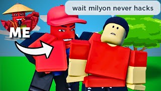 So I TROLLED EVERYONE by Impersonating MYSELF! (Roblox Bedwars)