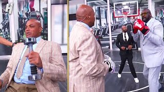 Inside the NBA got Chuck doing workouts 😂