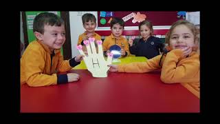 Dafa Academy / Letter H h craft / h for hand/letters for kids / learning is fun
