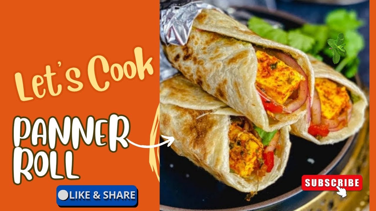 आज हमने बनाया है 😋 पनीर रोल 😋