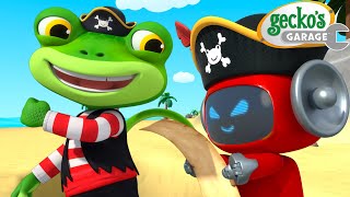 Treasure Hunt! 🏴‍☠️🦜 | Go Gecko's Garage! | Gecko's Adventures | Kids Cartoons
