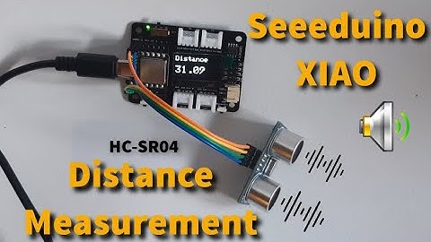 Seeeduino XIAO Expansion Board Ultrasonic Distance Sensor With Sound Warning