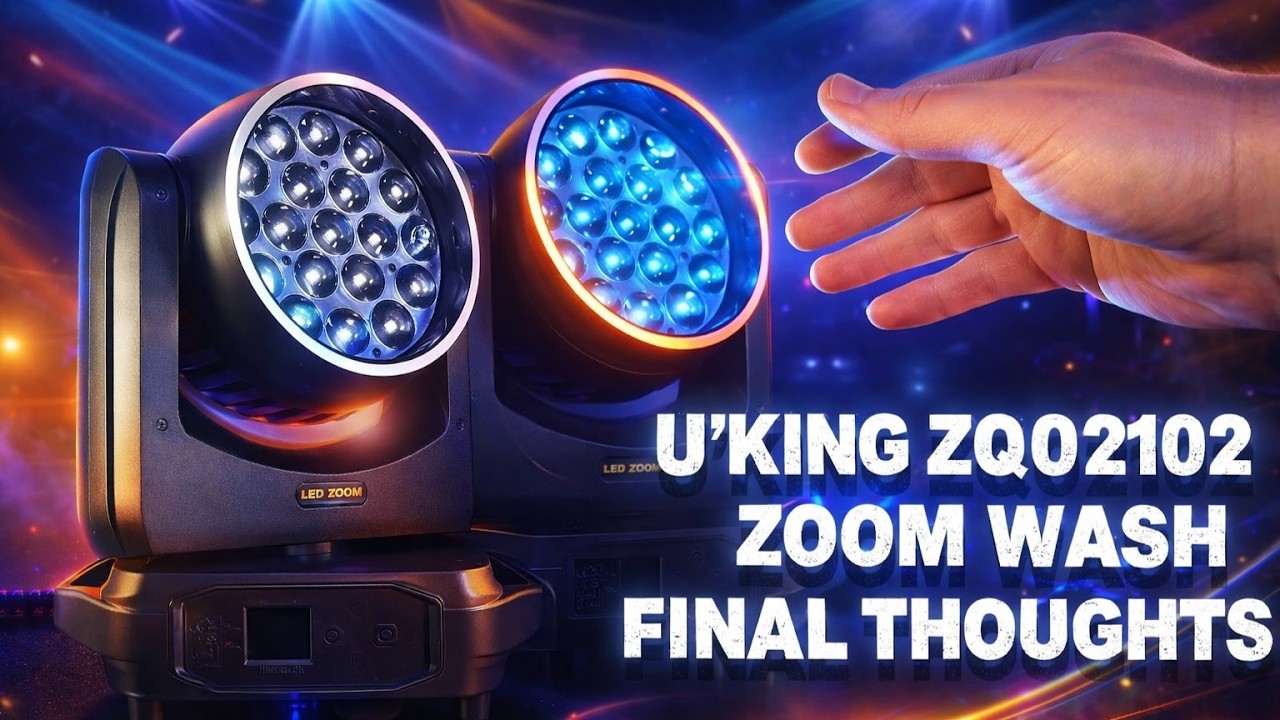 UKING ZQ02102 Review — 19x8W Zoom Wash WITH RGB Ring… Final