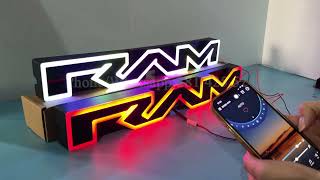 2nd Gen RGB Light Up RAM Grille Letters for RAM 1500 (2025-2026) | Full Review & Demo