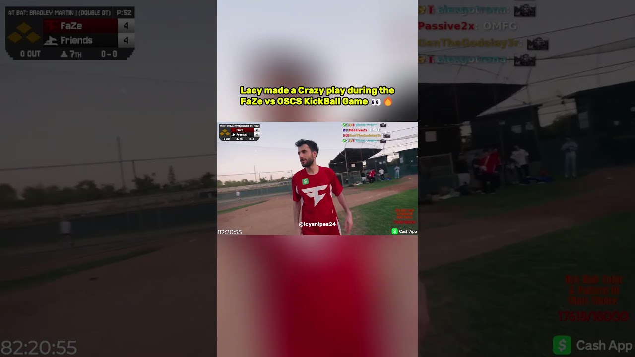 Lacy made a Crazy play during the FaZe vs OSCS KickBall Game 👀🔥
