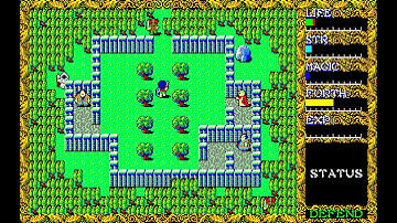 Sharp X1 Game: Hydlide 2 - Shine of Darkness (1985)