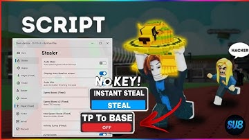 Steal a Brainrot Script GUI | INSTANT STEAL ANTI KICK NOCLIP INFINITE CASH *NO KEY*