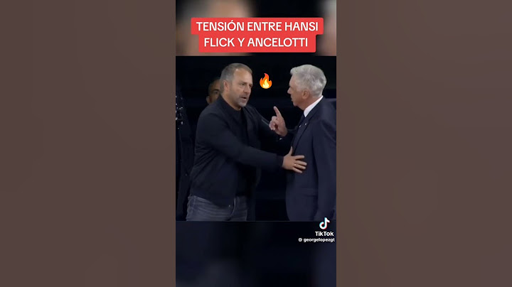 #classico #realmadrid #barcelona #hansi #ancelotti #tension