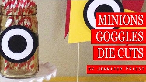 How to make MINIONS Goggles - with Sizzix eclips2 #sponsored