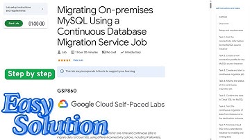 Migrating On premises MySQL Using a Continuous Database Migration Service Job | #qwiklabs | #arcade