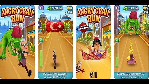 Angry Gran Run - Running Game - Gameplay IOS & Android