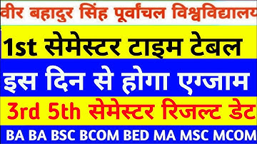Vbspu News Today|Vbspu Ba Bsc Exam Date 2025|Vbspu Time Table 2025|Vbspu Ba 3rd Semester Result 2025