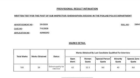 Sub Inspector Merit II Naib Tehsildar Merit II PPSC News Update