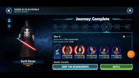 SWGOH - Darth Revan Event Tier 5