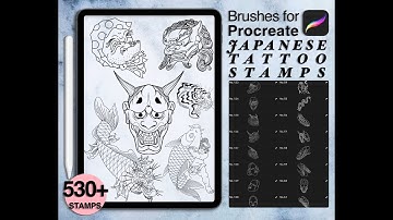 530+ JAPANESE TATTOO BRUSHES FOR PROCREATE