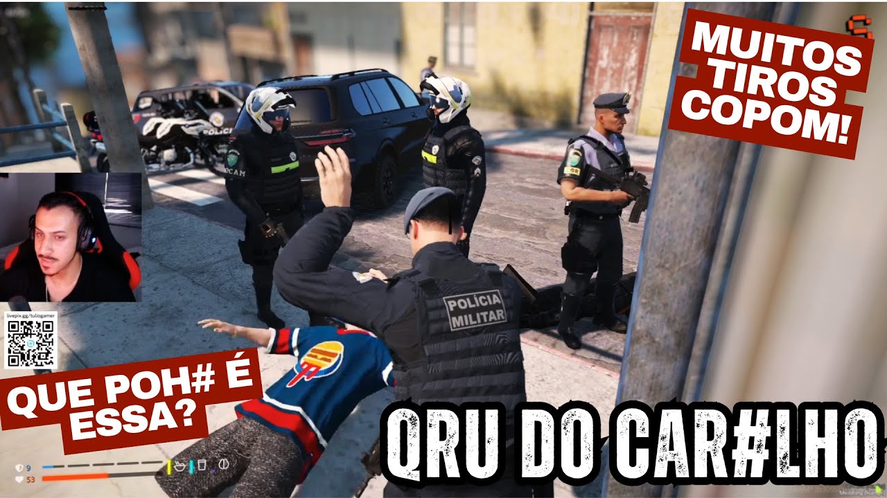 FAVELA VIROU COPOM APOIO ''TROCA DE TIROS INTENSA'' - GTA RP