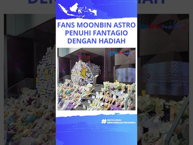 Pemakaman Dilakukan Tertutup, Fans Moonbin Penuhi Agensi dengan Bunga u0026 Hadiah Kenang sang Idola class=