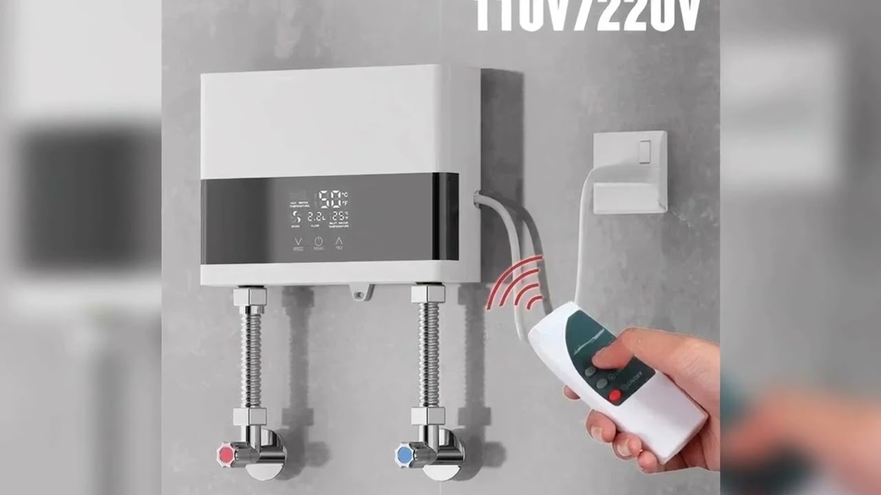 A must-have product! 110V/220V Instant Water Heater Bathroom Kitchen Wall Mounted Electric Water H