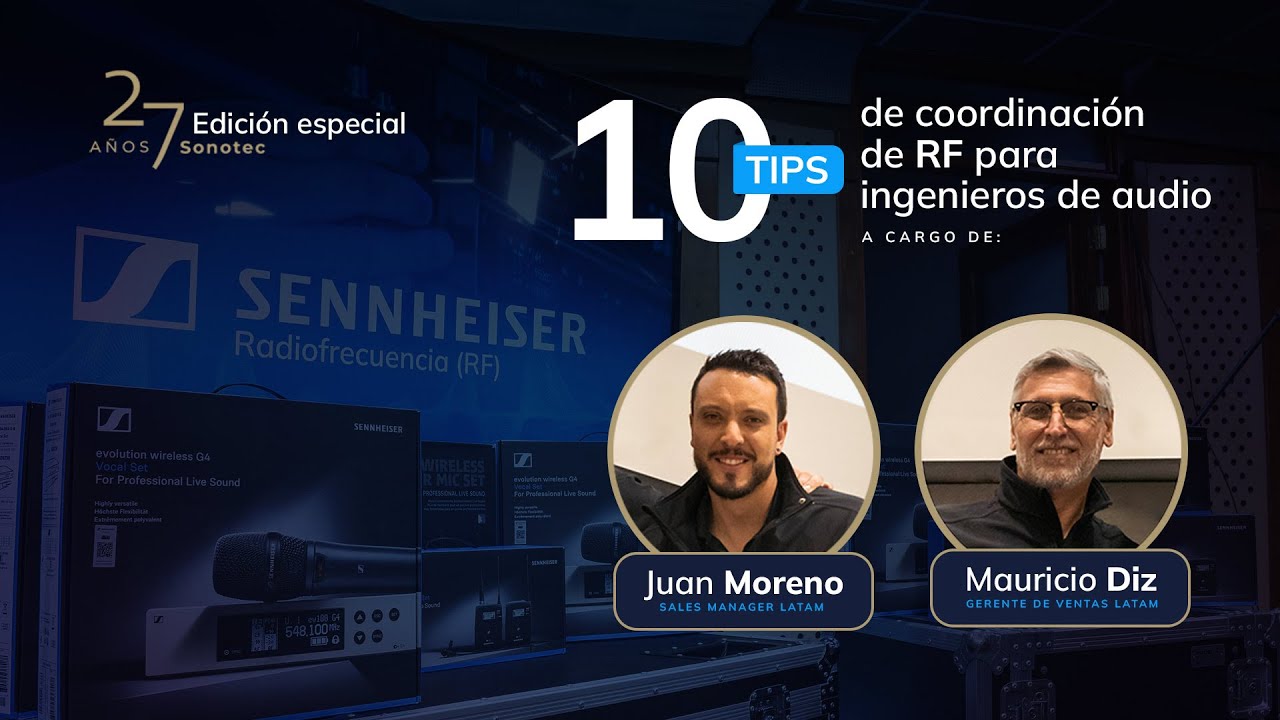 10 tips de coordinación de RF para ingenieros de audio, por Juan Moreno y Mauricio Diz