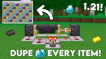 Minecraft NEW Duplication Glitch in Bedrock Edition 1.21+