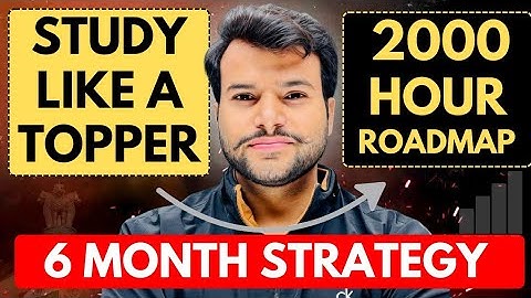 UPSC Prelims 2026 : The Most Detailed 6-Month Strategy 🔥 (Toppers’ 2000-Hour Plan)