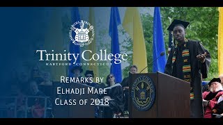 Remarks by Elhadji Mare, Class of 2018